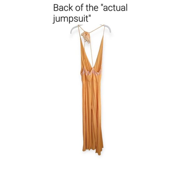 Free People Marigold Embroidered Wide Leg Sleeveless Pantsuit XS - Picture 7 of 14